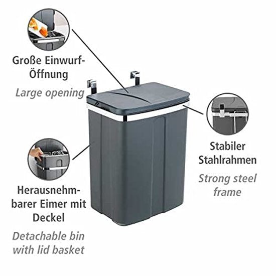 Wenko Türmülleimer, 12 Liter