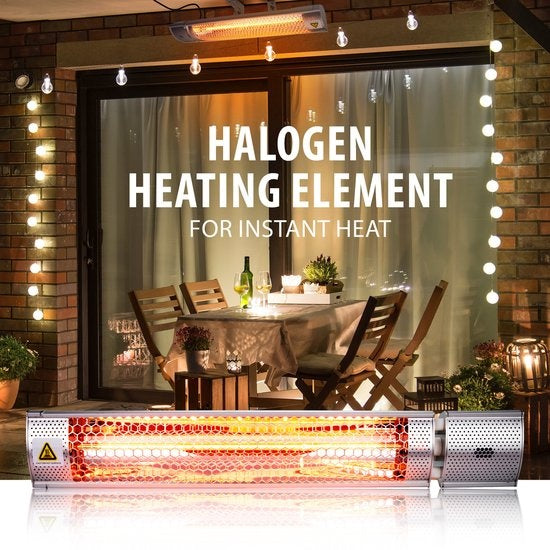 alpina Heater Terrassenheizung - Elektrisch - Innen und Außen - Infrarot - hängend - mit Fernbedienung - 2000W