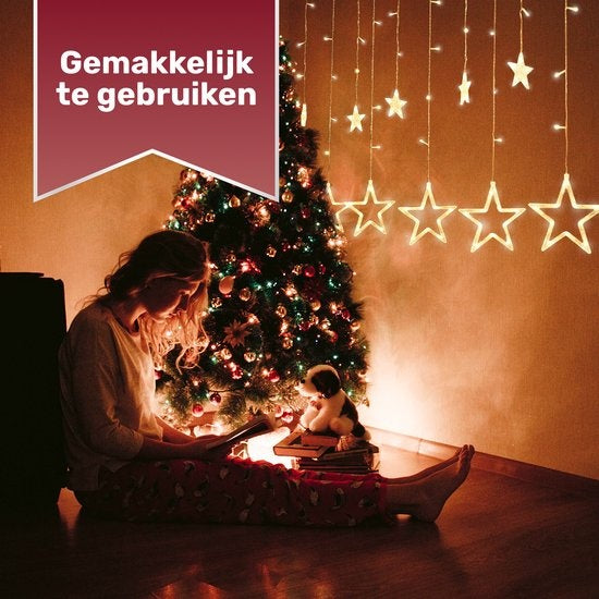 Giftmas Star Curtain - Weihnachtsbeleuchtung - 2.5m