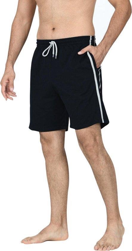 Comfort Essentials - Shorts für Männer - 2er-Pack - Schwarz/Grau - XL