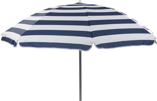 Bo-Camp – Sonnenschirm – Strand – Mit Schwenkarm – Gestreift – Ø 165 cm