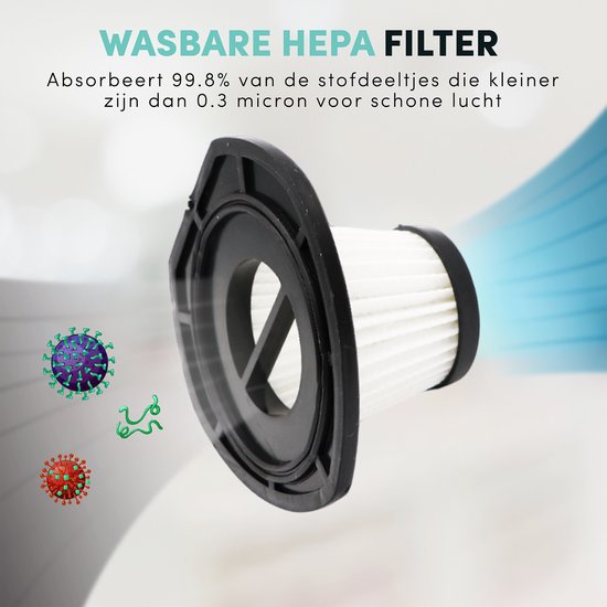 STAUS&BACH Supernova - Handstaubsauger für Tierhaare und Flüssigkeiten - Leichter Handstaubsauger fürs Auto - Schwarz