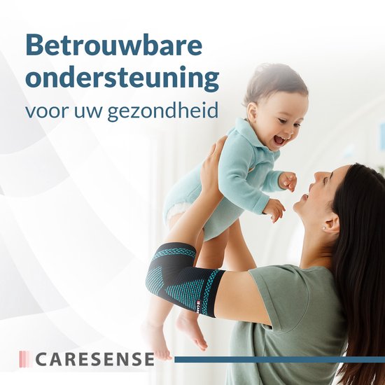 Caresense Ellenbogenbandage - Tennisarm-Bandage - Ellenbogenbandage - Größe L