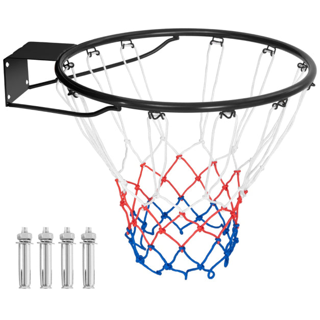 Coast Basketball Ring - Metall & Polyester - Ø45cm - 58 x 48 x 10 cm - Schwarz
