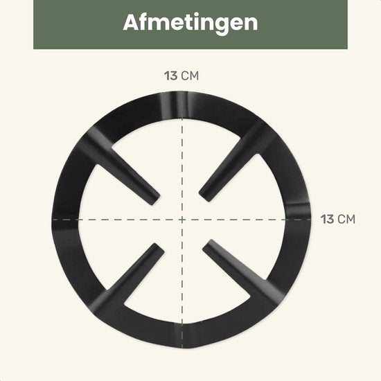 Luft Gasbrenner-Reduzierer - 13CM - Flammenverteiler - Herd - Perfekt für Perkolator