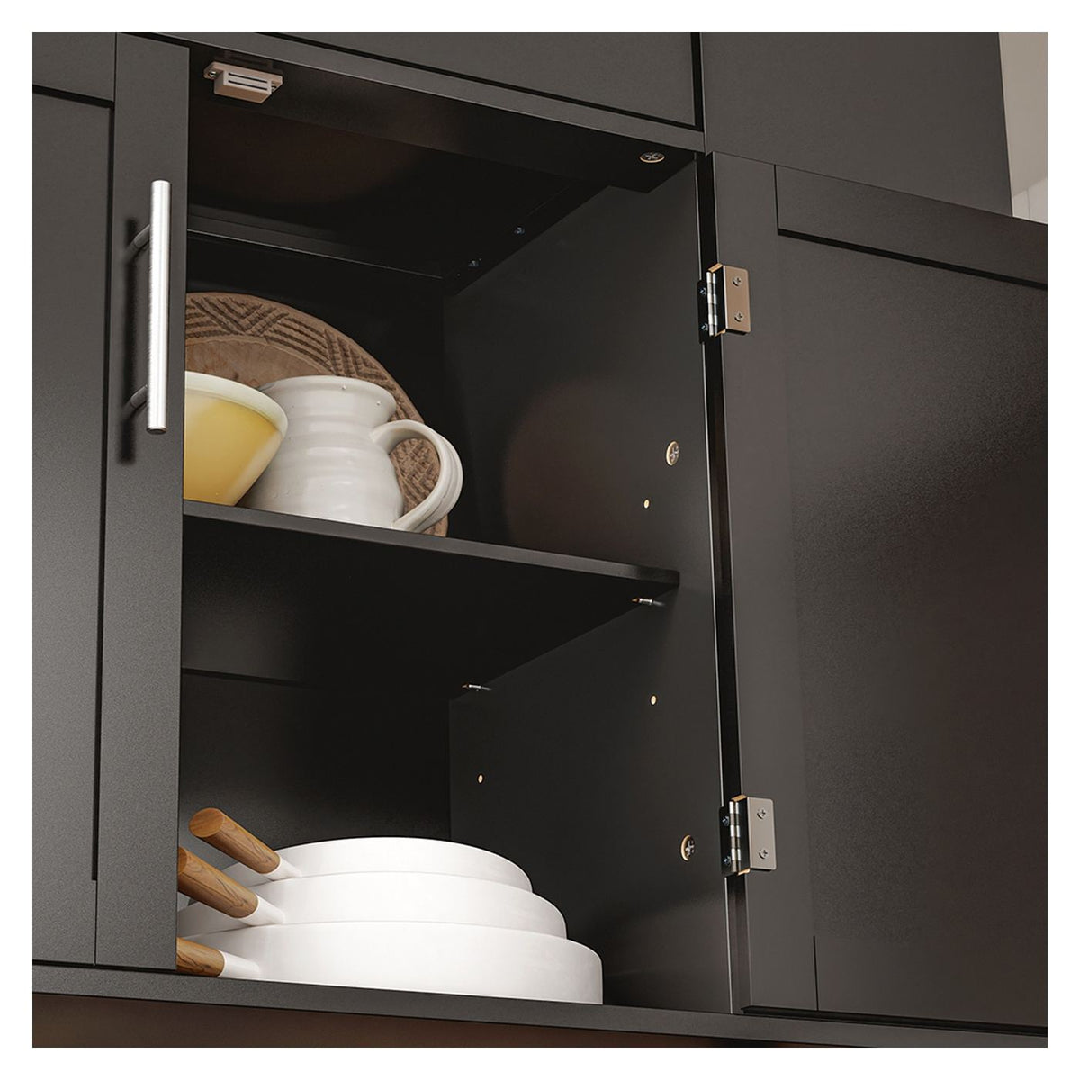 SoBuy Küchenwagen 99 x 40 x 84,3 cm – Schwarz – 2 Türen – Schublade – 4 Rollen