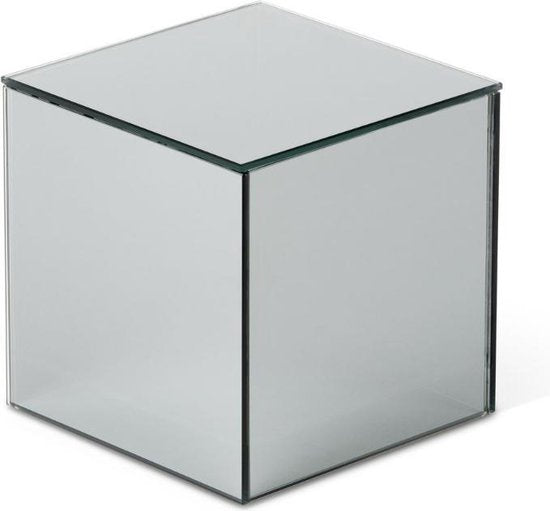 DistinQ LED-Würfel - Stimmungsbeleuchtung - Spiegelglas mit Unendlichkeitseffekt - 25 LED - Weihnachtsbeleuchtung - Glühbirnen 15x15x15cm