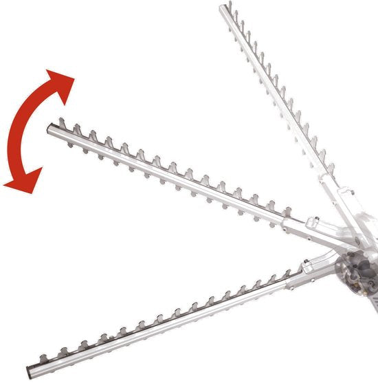 Scheppach Elektrische Teleskop-Heckenschere ETHT1000 – 1000 W – Astdurchmesser Ø 20 mm – Mit Schultergurt – Gesamtlänge 2590 mm für einfaches Arbeiten in der Höhe
