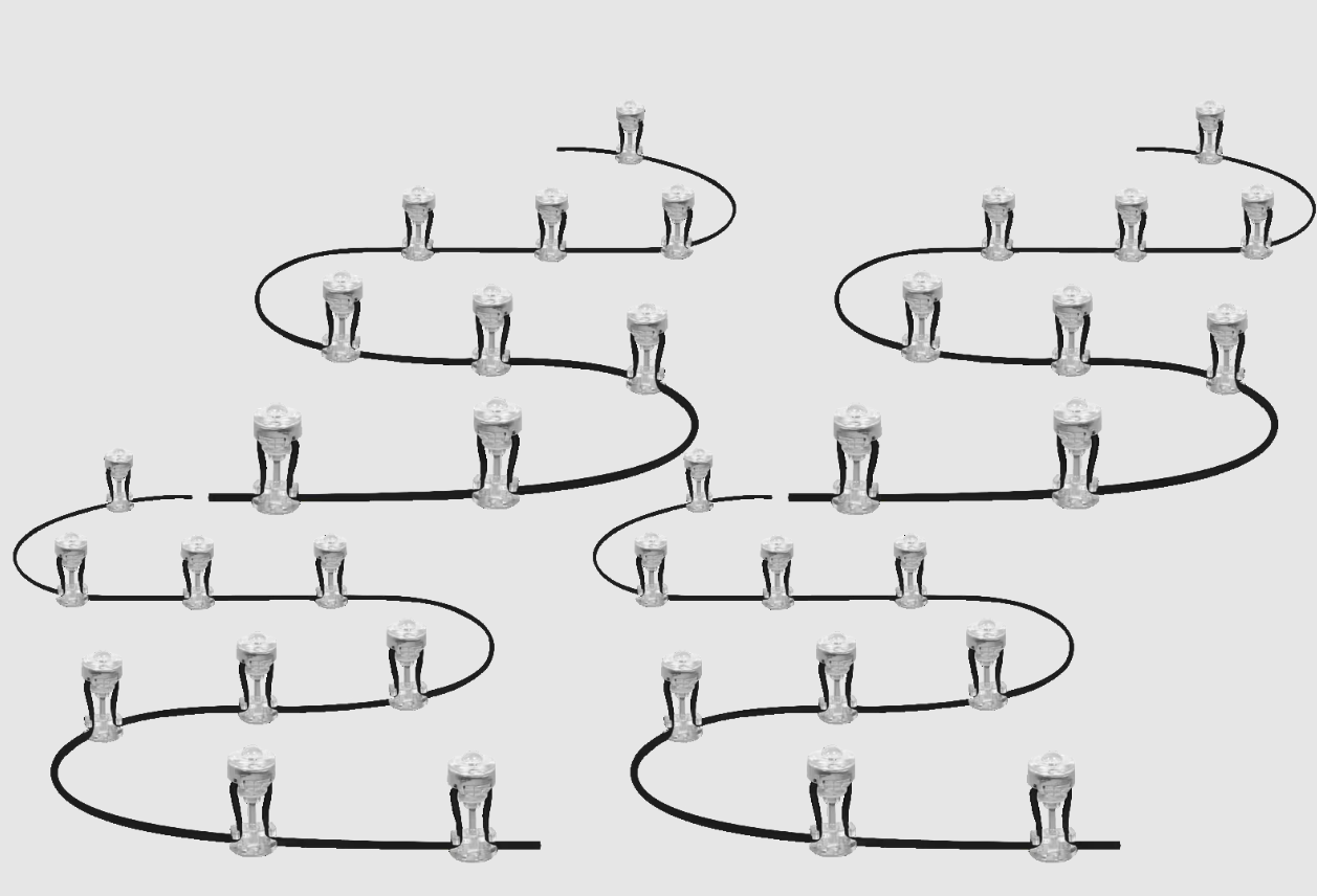 4er-Set Ledvance Endura Gartenleuchten - 9 Dots - 3000 K