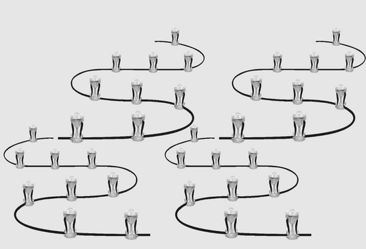 4er-Set Ledvance Endura Gartenleuchten - 9 Dots - 3000 K