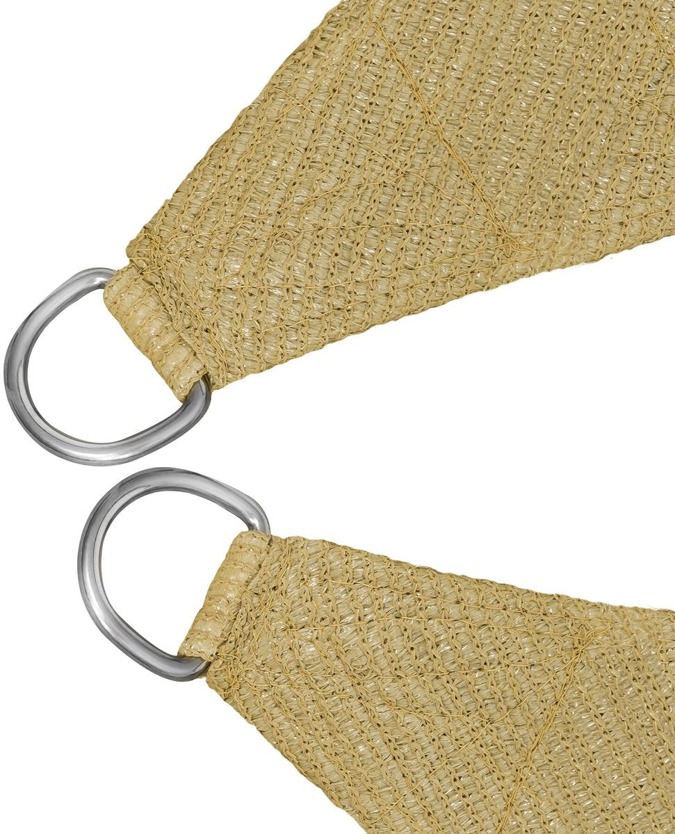 tectake Rechteckiges Schattentuch Sunny - 2 x 3 m - Farbe Sand