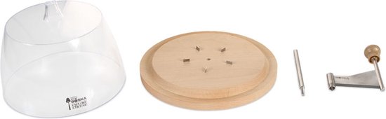 Boska Käseschleuder Amigo mit Stolp - Tete de Moine Käseschleuder - Tete de Moine - Schokoladenschleuder - 220 x 220 x 175 mm - Teilweise spülmaschinengeeignet - Küchenutensilien - Küchenzubehör - 10 Jahre Garantie