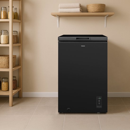 Tomado TCF0991B - Gefrierschrank - 99 Liter - Superfreeze - Digitaler Thermostat - Low Frost - Energielabel E - Schwarz