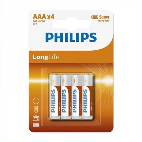 Philips LongLife Akku AAA 4er-Pack