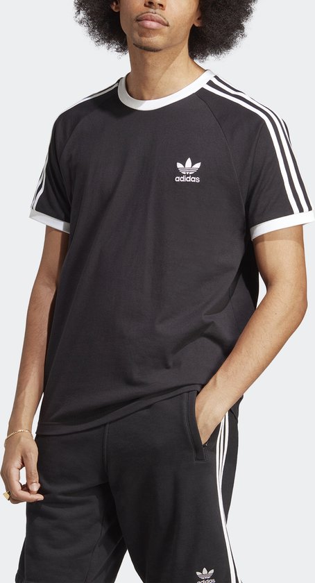 adidas Originals Adicolor Classics 3-Stripes T-Shirt – Herren – Schwarz – M