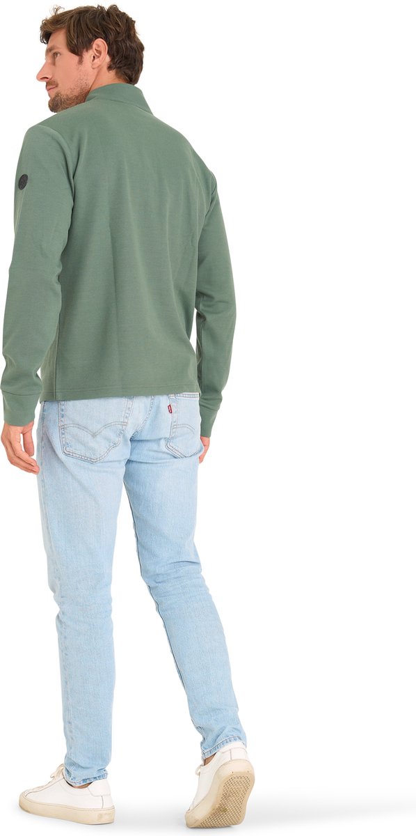Mario Russo Pique Langarmshirt – Herren – Weiche Baumwollmischung – Zeitlose Passform