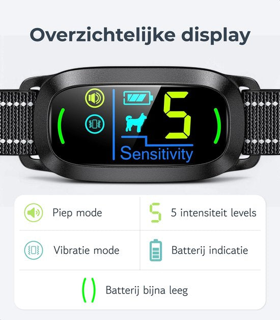 Dutchwide Anti-Bell Collar Pro - 100% wasserdicht - stoßfrei - wiederaufladbar