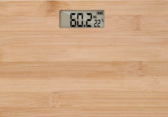 Grundig Personenwaage - Digitale Waage - bis zu 180KG - Bambus