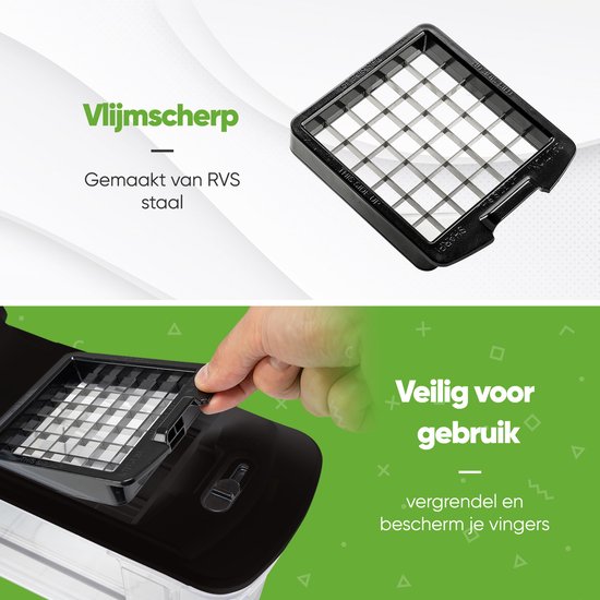 Stosh Mandoline - Gemüseschneider - Zwiebelschneider - Spiralschneider - 7 Teile - Schwarz - BPA frei