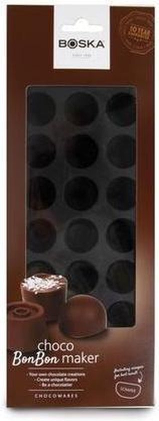 Boska Choco Bonbon DIY Set - Machen Sie Ihre eigenen Bonbons - Silikonform - Schwarz