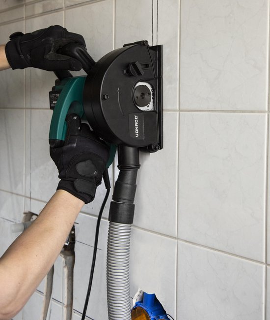 VONROC Wall Router - Grabenfräse - 1700W - Ø150MM - Inkl. 4 Stück Diamantscheiben & Aufbewahrungstasche