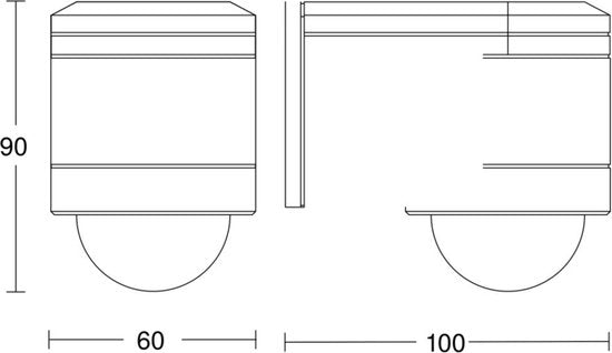 Steinel 240-DUO LED PIR Bewegungsmelder/Sensor - Aufputzmontage - Wasserdicht IP54