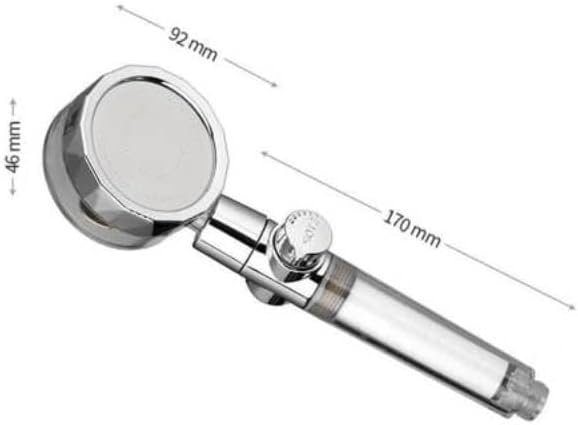 EcoTornado Duschkopf – 31 x 13 cm – Silber – Wassersparend – Mit Turbine