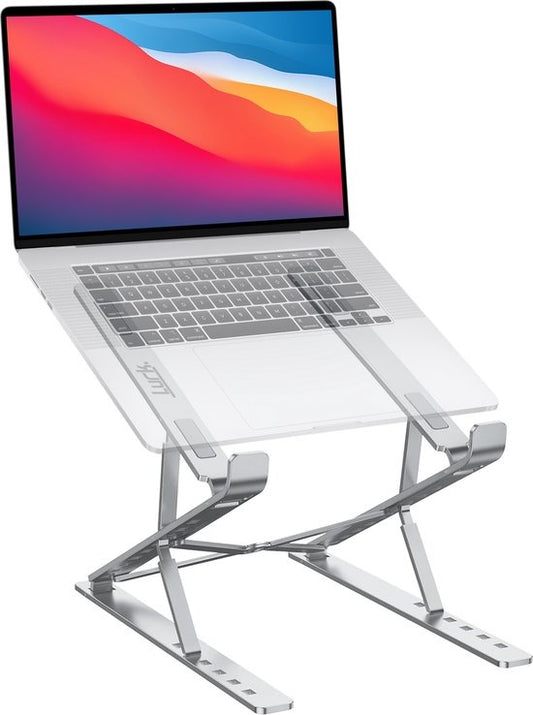 LURKÂ® Laptop-Ständer klappbar - Ergonomischer Laptop-Halter - Höhenverstellbar - Notebook/Buch/Tablet - Aluminium - 11 bis 17 Zoll