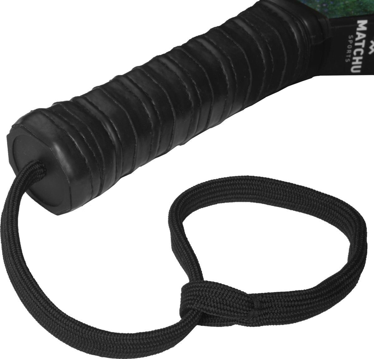 Matchu Sports Padelschläger - Carbon - Inkl. Padeltasche - 360 g - Grün