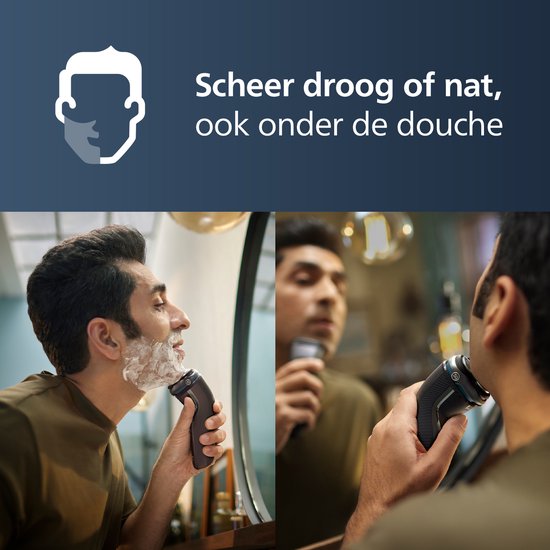 Philips Shaver 3000 Series S3343/13 – Elektrorasierer – mit Trimmer – für Männer – Dunkelgrau