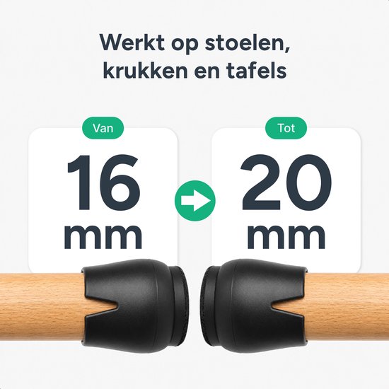 Luft Stuhlfußschutz – 32 Stück – 18–23 mm - Socken - Stuhlfußkappen - Filzgleiter - Stuhlkappen - Stuhlfilzgleiter - Stuhl - Rund - Stuhlfußschutz - Kappen - Söckchen - Filz
