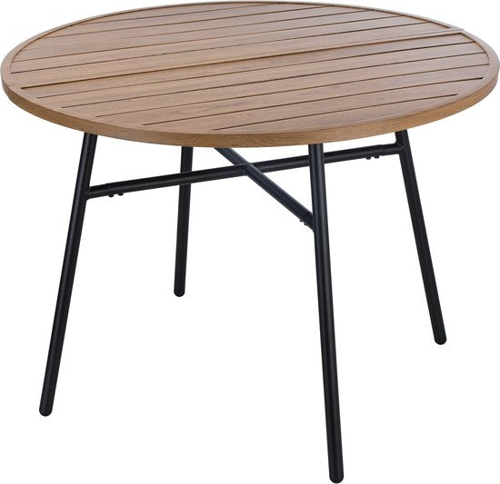 VDD - Gartentisch - Tisch für draußen - Runder Tisch - Aluminium - 100 x 73,5cm