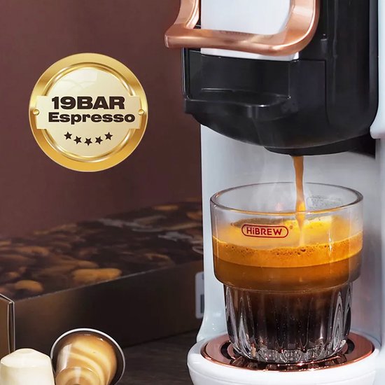 HiBREW H2B Halbautomatische Espressomaschine 0,6 l