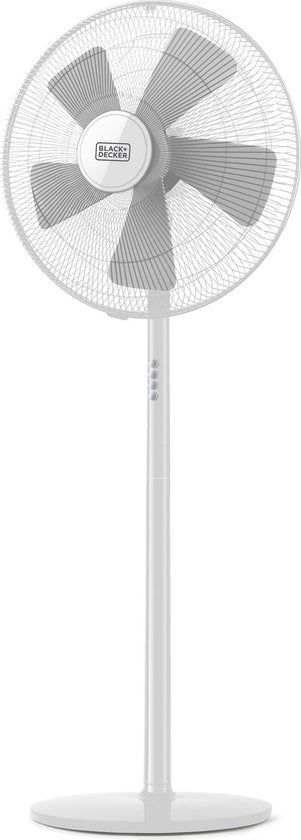 BLACK+DECKER Stativventilator BXPF60E - Ã˜ 40 cm - 60 Watt - Weiß