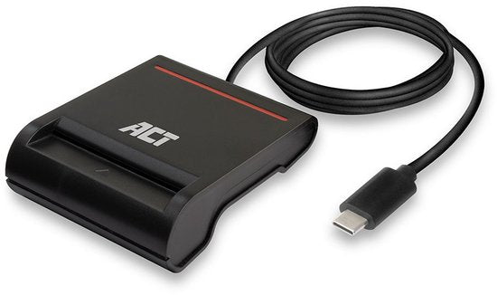 ACT Externer USB-C-Smartcard- und eID-Kartenleser, geeignet für belgische Personalausweise AC6020