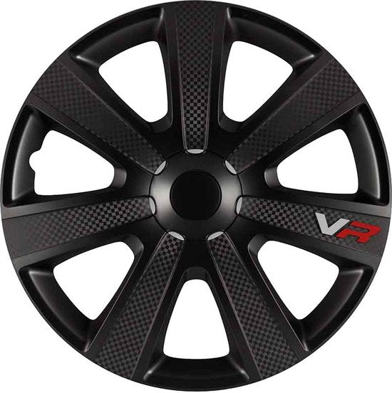 Autostyle Radkappen 16-Zoll VR Schwarz Carbon-Look - ABS