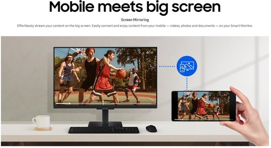Samsung Smart Monitor M5 LS27FM500EUXEN – Full-HD-Smart-Monitor – 27 Zoll
