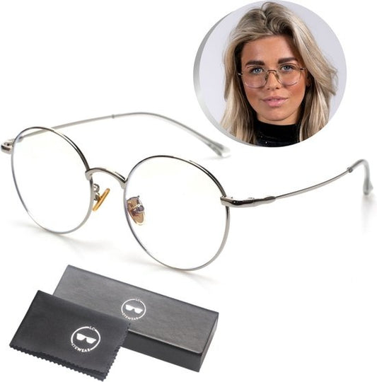 LC Eyewear Computerbrille - Blaulichtbrille - Displaybrille - Metall - Unisex - Silber