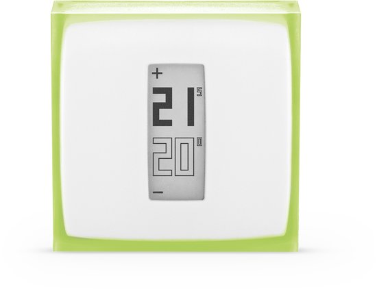 Netatmo Smart Thermostat Modulierend - Smart Thermostat für die Zentralheizung - Funktioniert mit Google Home, Alexa & Apple Homekit - Kabellos - Weiß