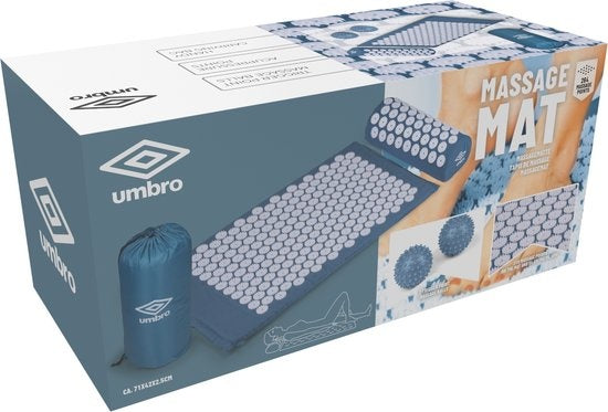 Umbro Nagelmatte - Akupressurmatte - Shakti Matte - Massagematte - 42x71cm - Blau