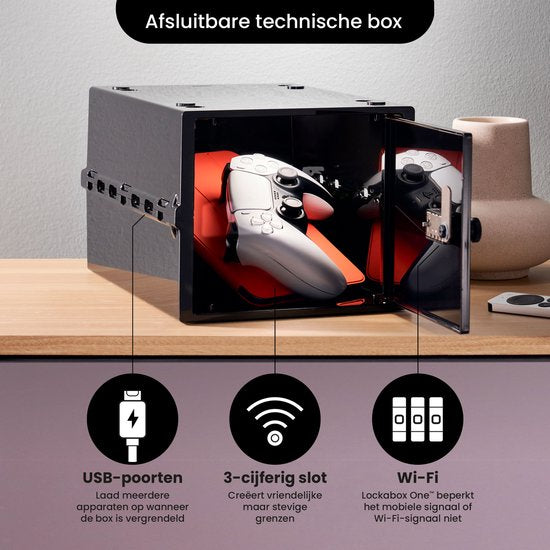 Lockabox One™ Aufbewahrungsbox mit Zahlenschloss - Abschließbarer Medizinschrank - Polycarbonat-Tresor - kühlschrank- und gefrierschrankgeeignet - 10,5 Liter - 31 x 21 x 17 cm