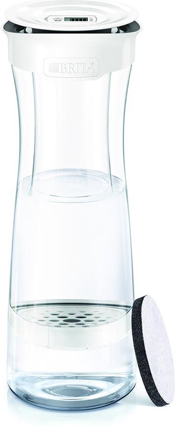BRITA fill&serve Mind Wasserfilterkaraffe Weiß/Graphit – 1,3 l – Grau