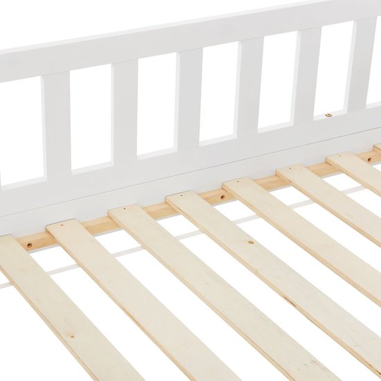 Kinderbett Marli - 80 x 160 cm - Weiß - inkl. Bettkästen