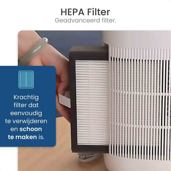 Gologi Luftentfeuchter und Luftreiniger - Luftentfeuchter - Große Kapazität - Extra leise - 750ml/Tag - HEPA 13 Filter - Schlafzimmer, Badezimmer, Keller etc.