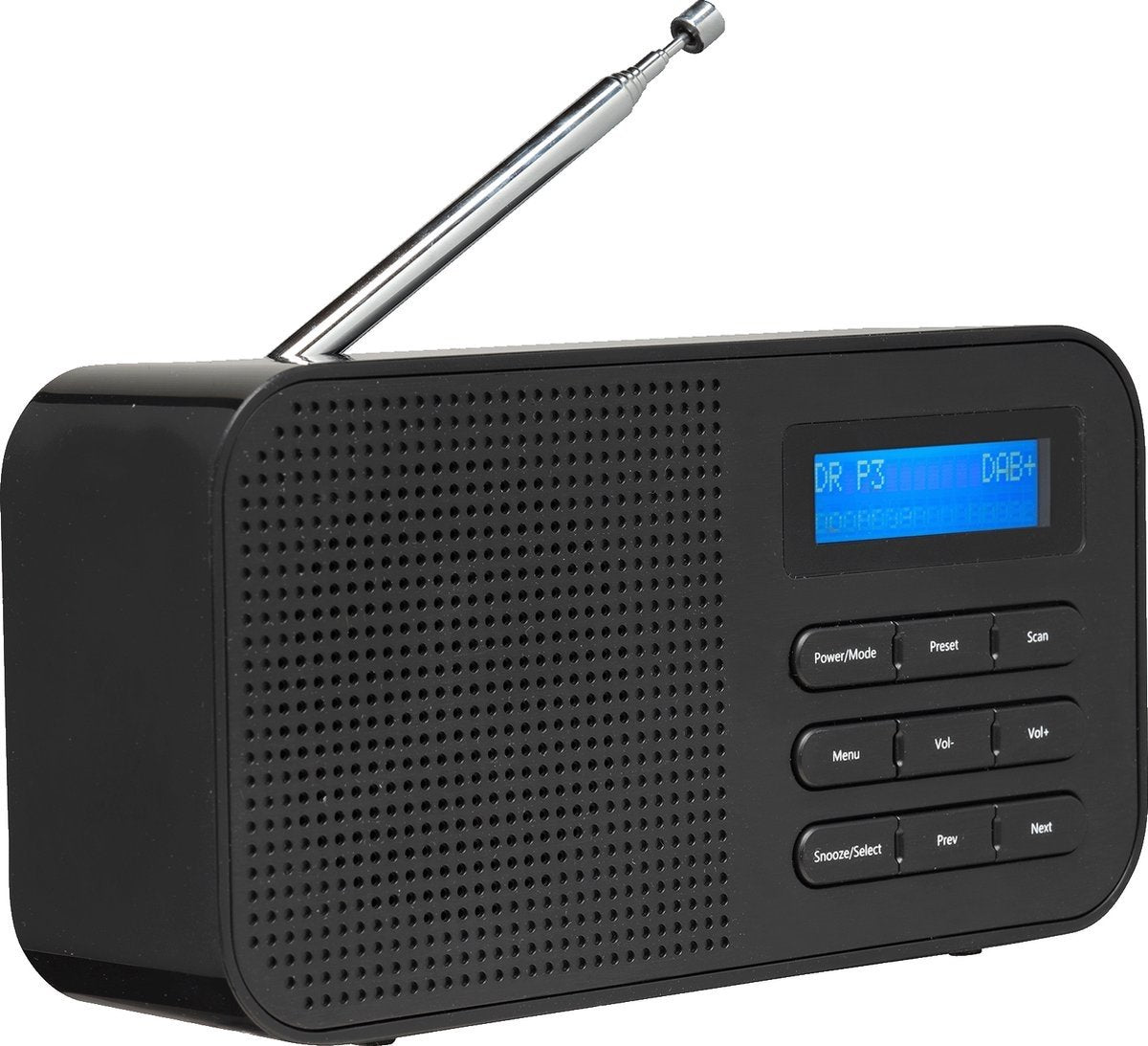 Denver DAB Radio - Küchenradio - Tragbares Radio - Batterien & Netz - DAB42 - Schwarz