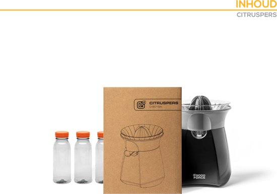 GoodForce Zitruspresse - Elektrische Orangenpresse - Obstpresse - Zitronenpresse