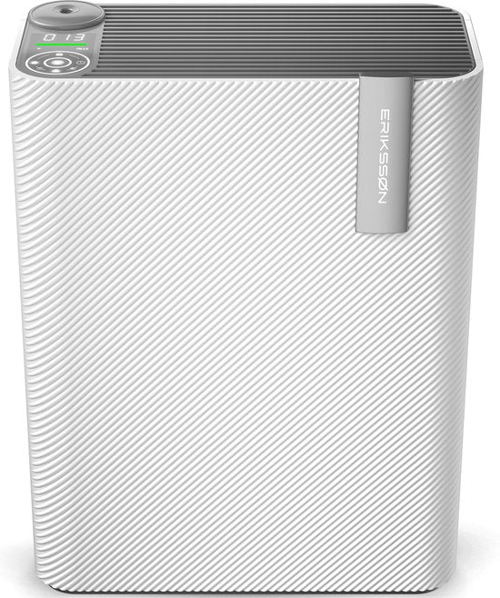 Erikssøn - 2-in-1 Luftreiniger - mit Luftbefeuchter - 330 m3/h - Hilft gegen Staub/Heuschnupfen & Allergien - Mit Hepa-Filter - Weiß