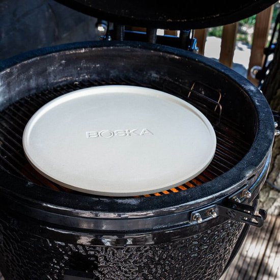 Boska Pizzastein Deluxe L - für Backofen & BBQ - Krustenpizza - Ø 35 cm - BBQ-Zubehör