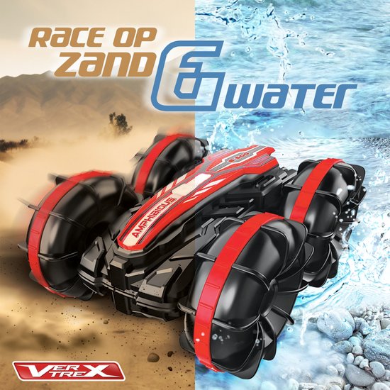 VERTREX RC Controllable Car - Fernsteuerbares Auto - Rennwagen Radiographisch - Offroad Fernsteuerbar - Wasserdicht - Extra Batterie