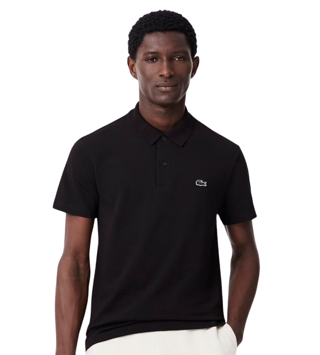 lacoste regular fit polo shirt - herren - größe 5 - schwarz - leichte petit pique baumwollmischung